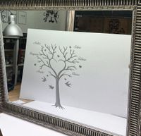 Lasergravur-Spiegelglas-Stammbaum